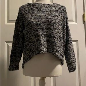 Forever 21 grey and black sweater with open back